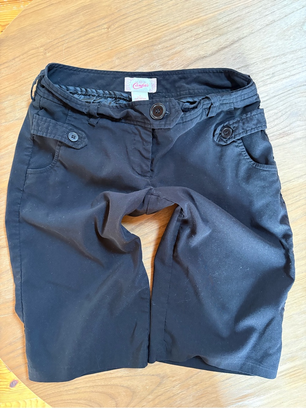 Candie's Black Chino Shorts